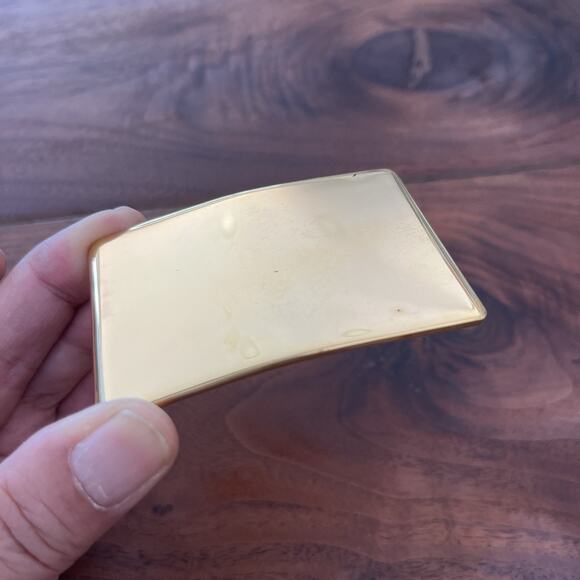 Vintage Belt Buckle USMC Vintage Gold Tone - Picture 2 of 7